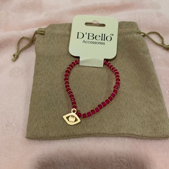 Pink beaded “evil eye” bracelet NWT! - Picture 2 of 5